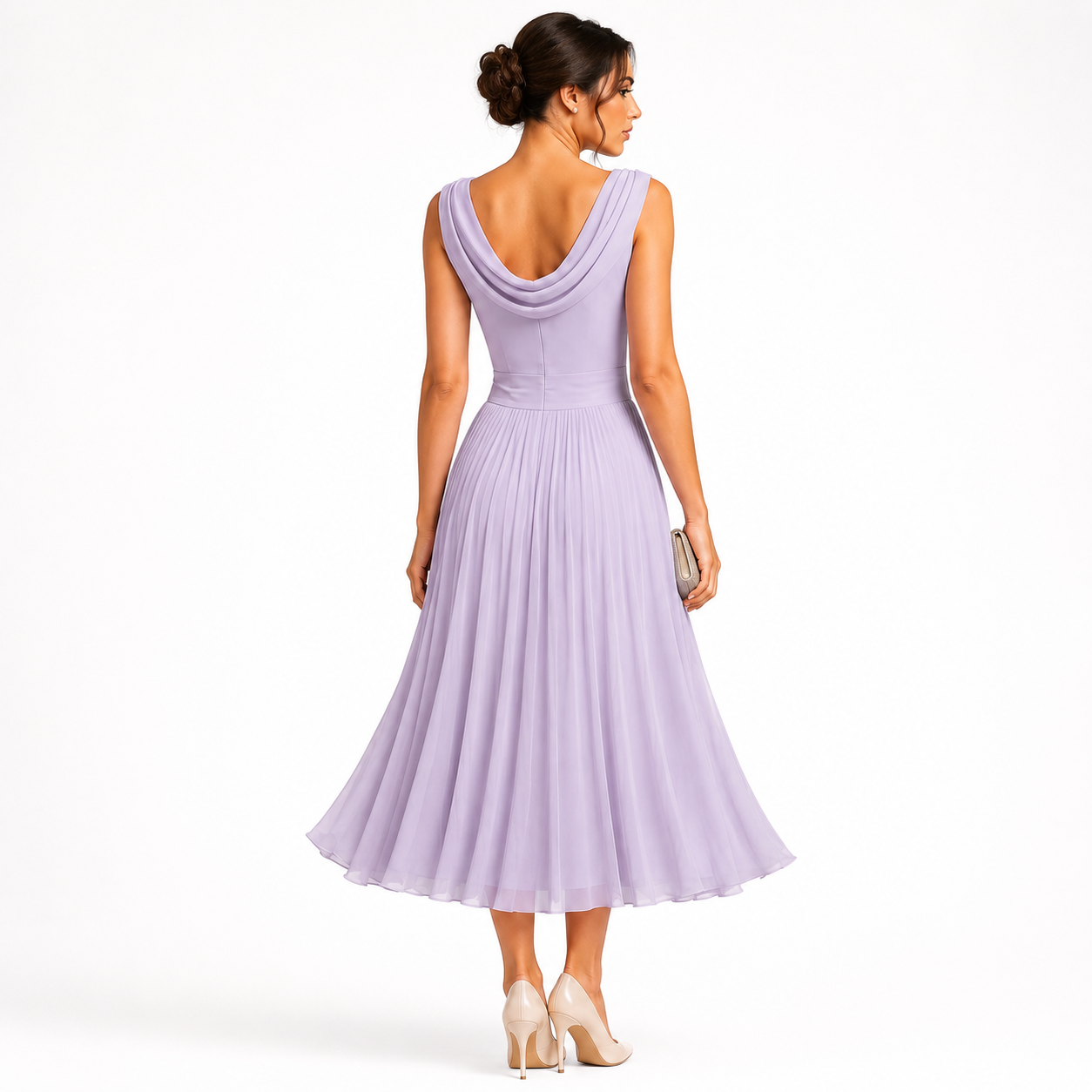 Montarello Women's Pleated Midi Dress