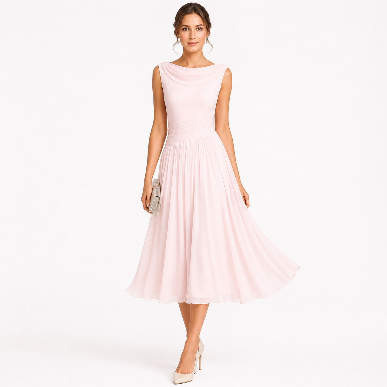 Montarello Women's Pleated Midi Dress