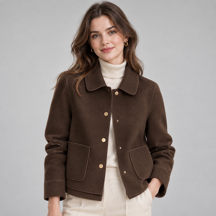 Montarello Women's Blazer Single Breasted Tailored Long Sleeve