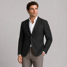 Montarello Men's Blazer Herringbone Tailored Jacket