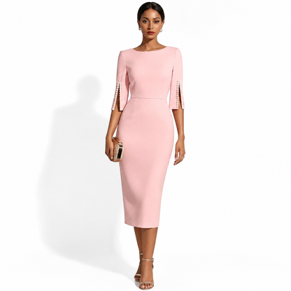 Montarello Women’s Elegant Midi Dress