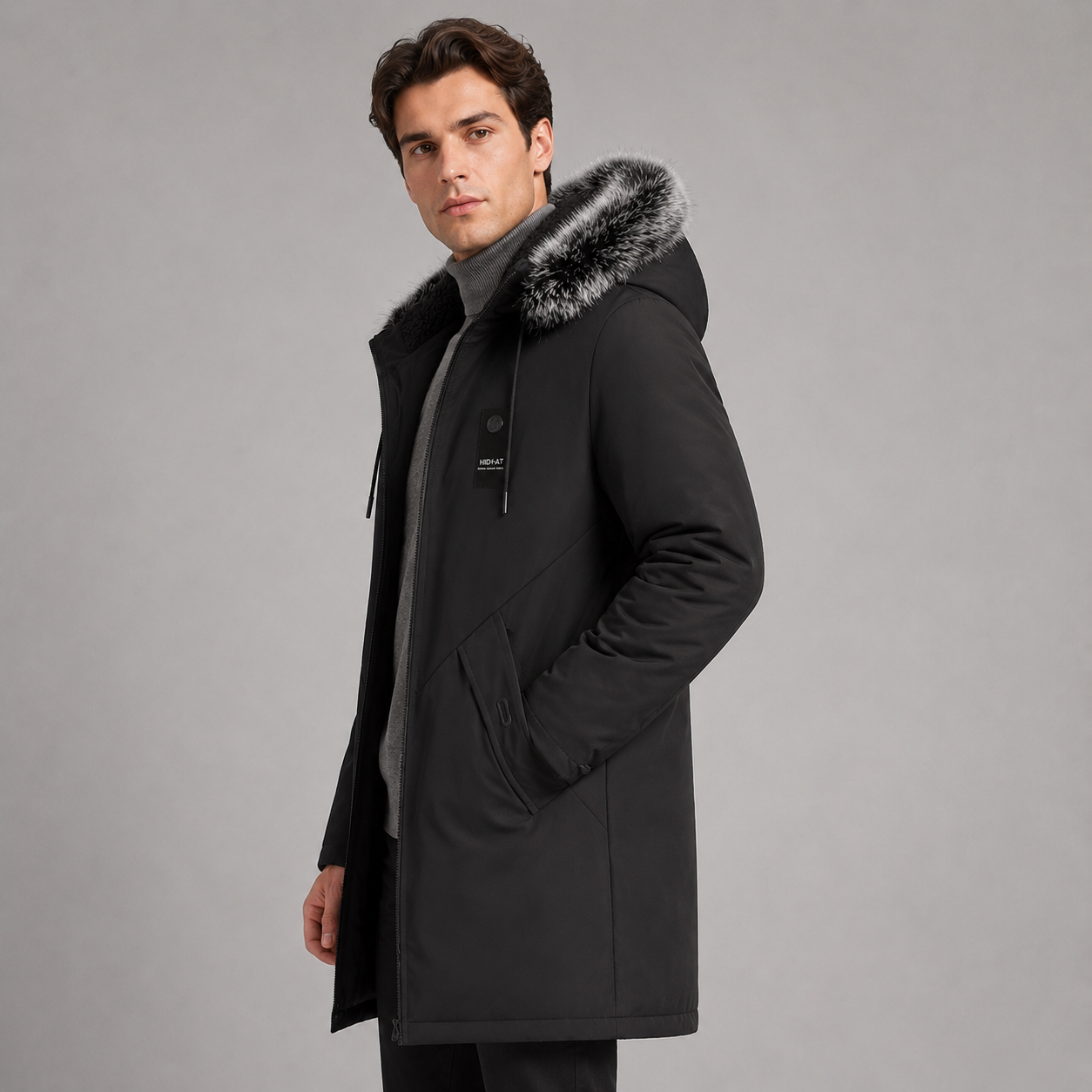 Montarello Men's Parka Jacket Fleece Lined Hooded