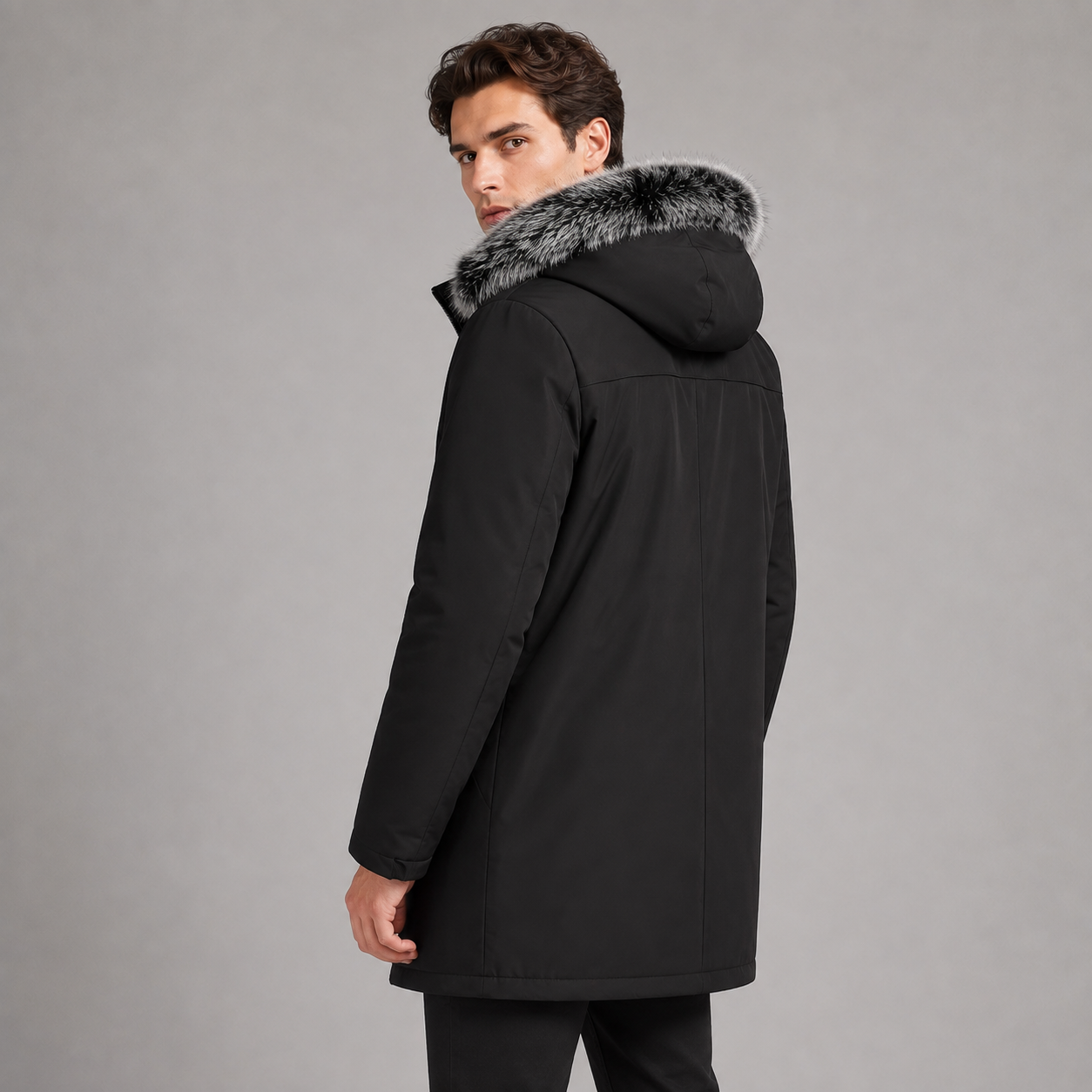 Montarello Men's Parka Jacket Fleece Lined Hooded
