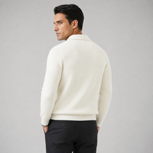 Montarello Men's Quarter Zip Jumper Waffle Knit