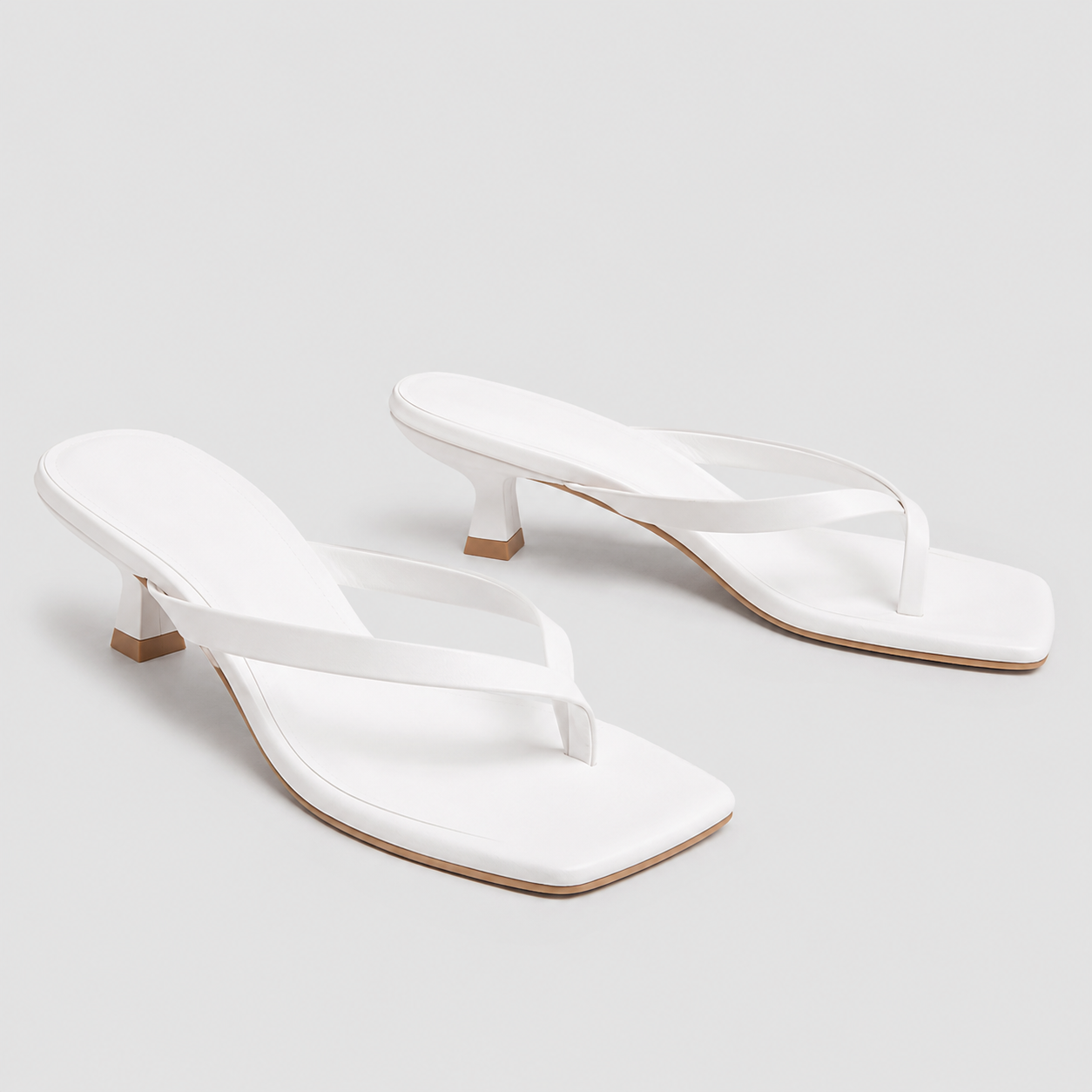 Montarello Women's Kitten Heel Party Thong Sandals