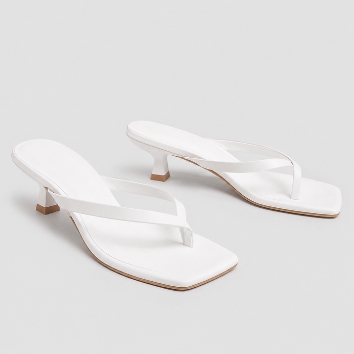 Montarello Women's Kitten Heel Party Thong Sandals
