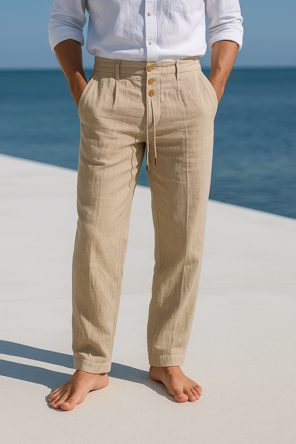 Montarello Linen Men's Summer Trousers