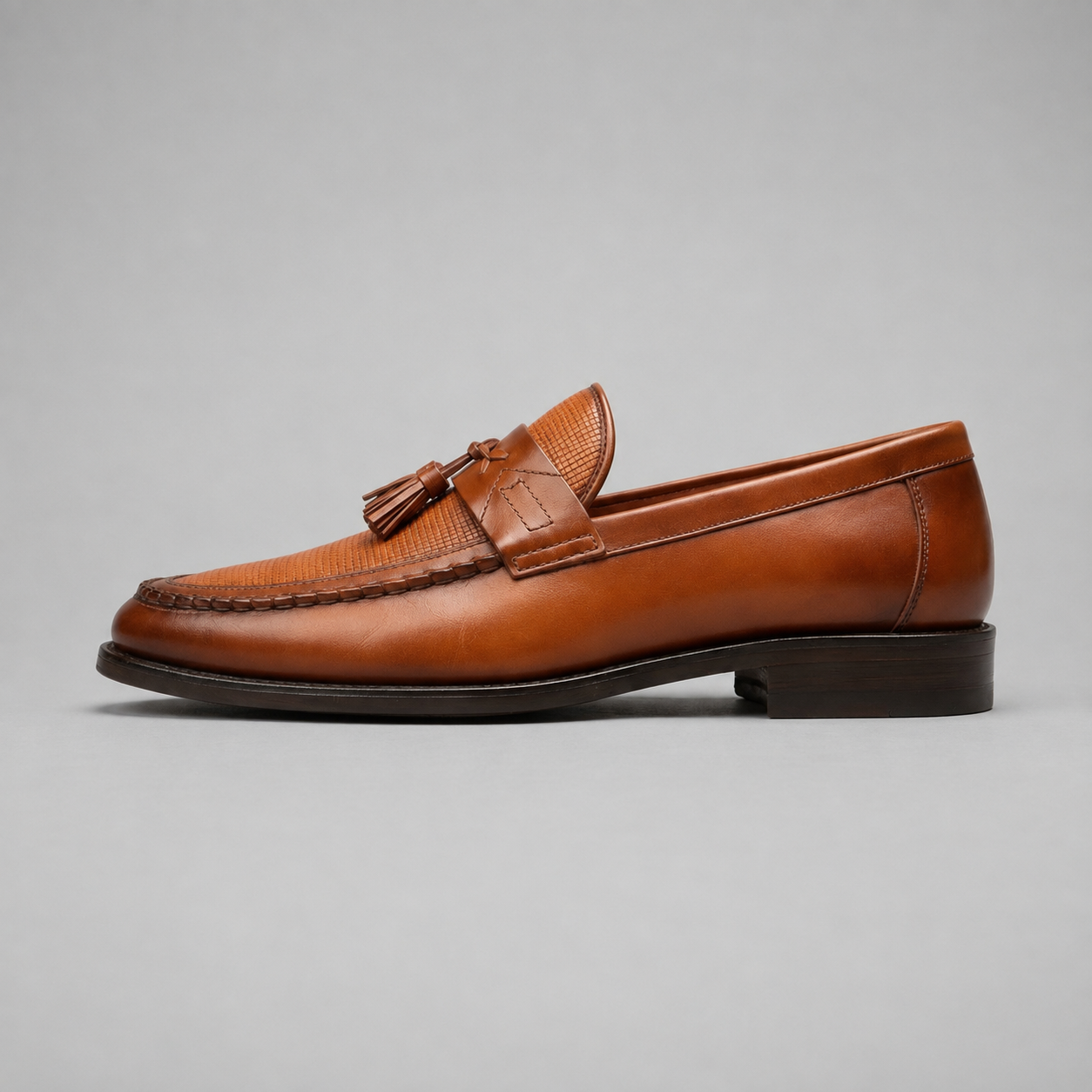 Montarello Men's Woven Tassel Slip-On Loafers