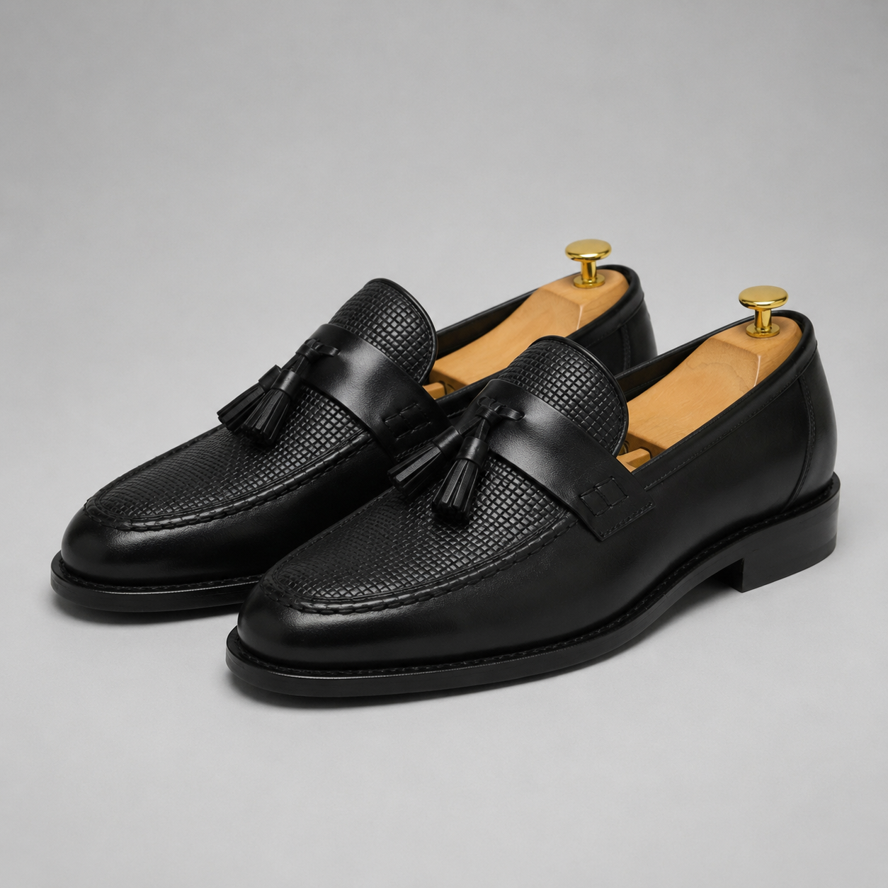 Montarello Men's Woven Tassel Slip-On Loafers