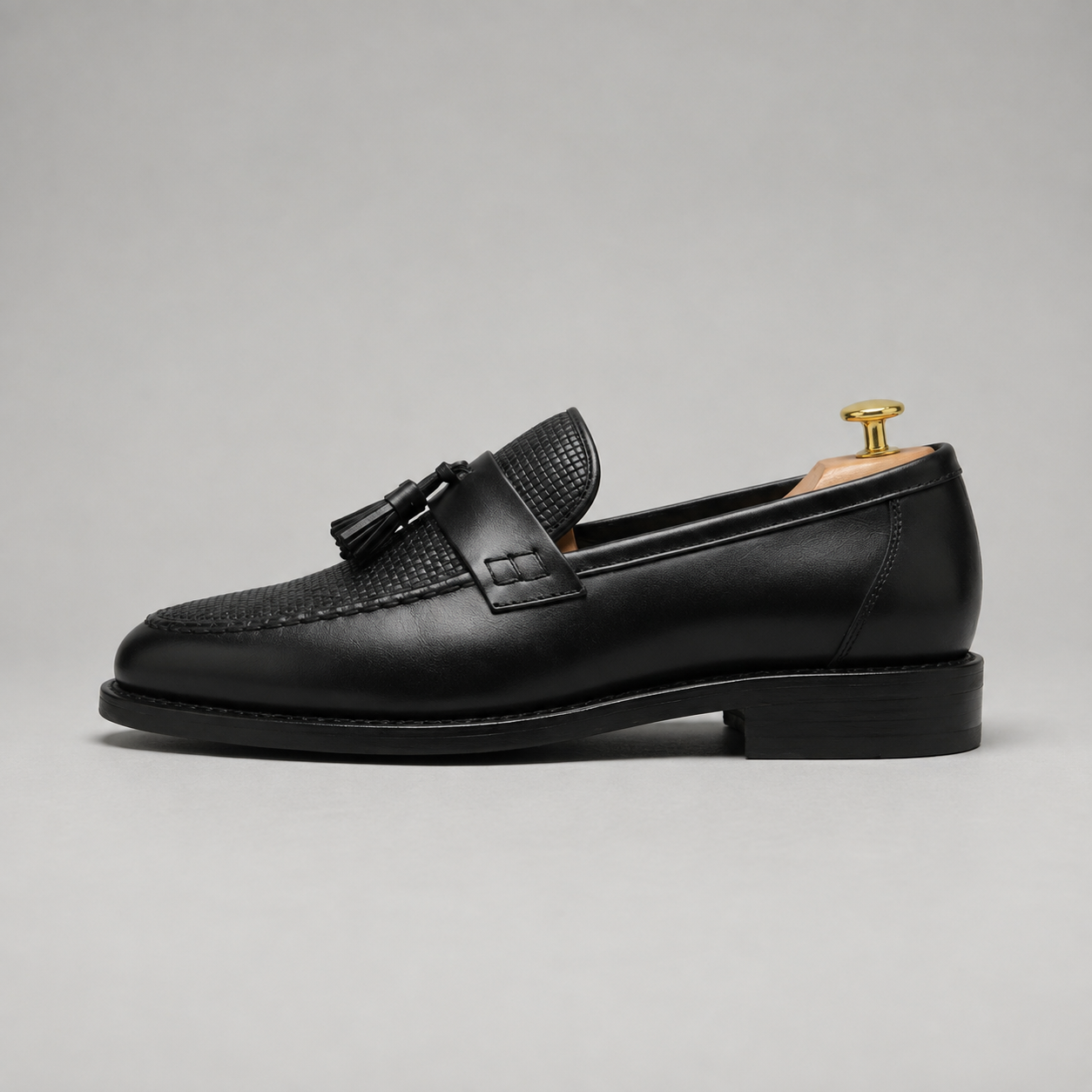 Montarello Men's Woven Tassel Slip-On Loafers