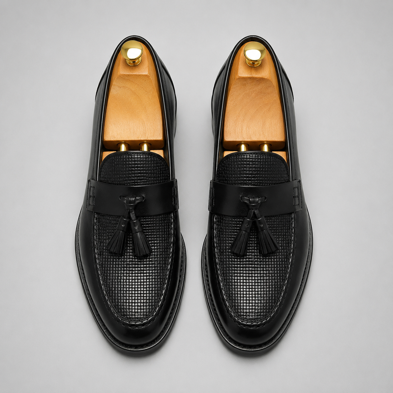 Montarello Men's Woven Tassel Slip-On Loafers