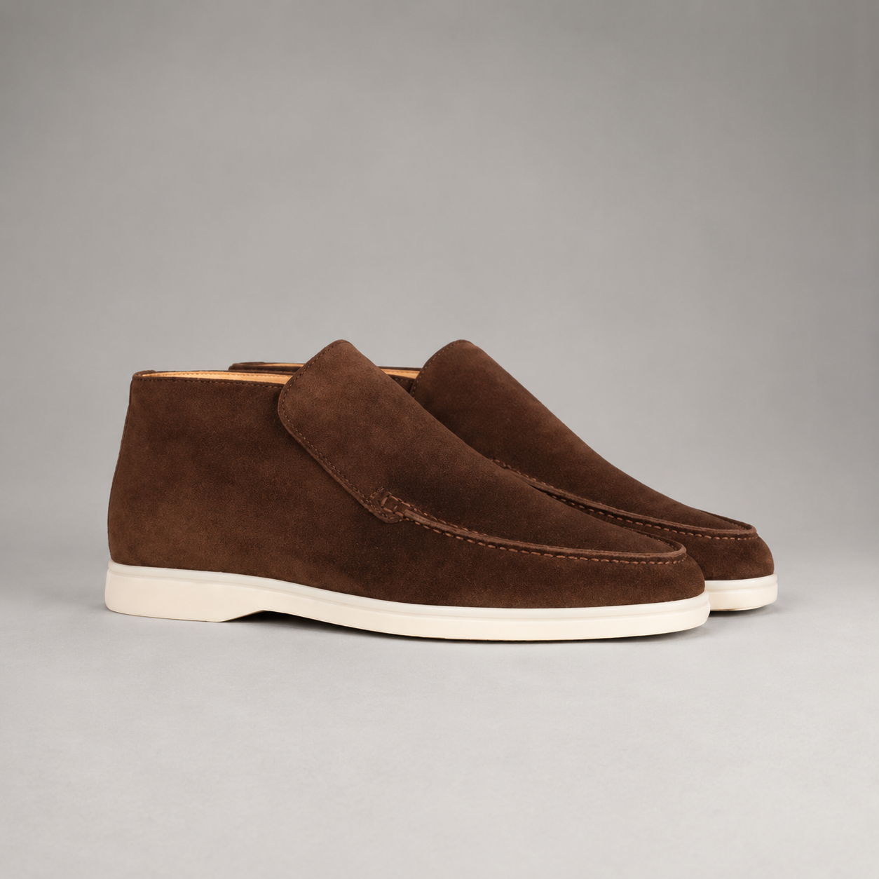 Montarello Men's Ankle Boots Suede-Look Slip-On