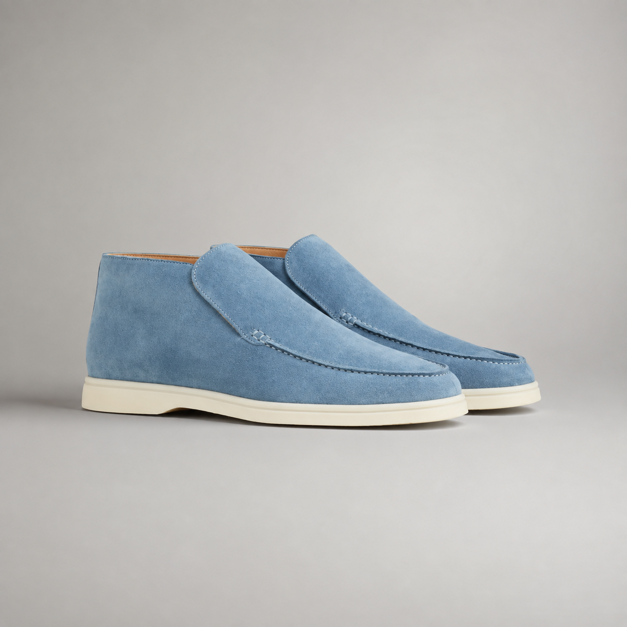 Montarello Men's Ankle Boots Suede-Look Slip-On