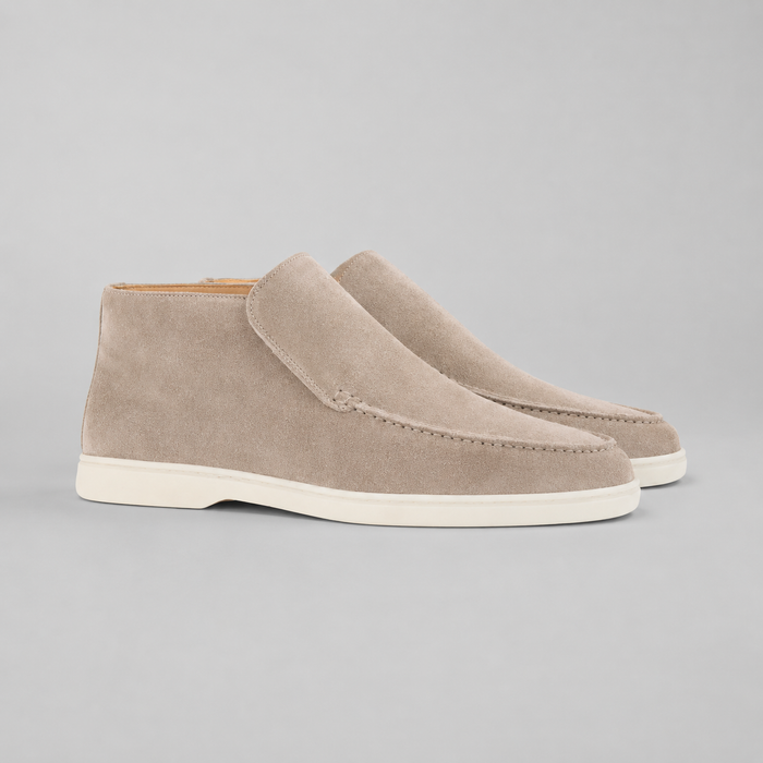 Montarello Men's Ankle Boots Suede-Look Slip-On