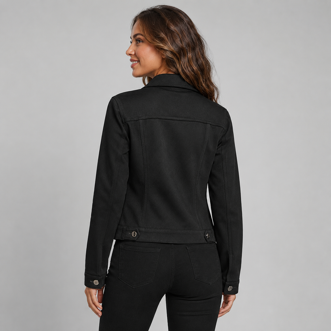 Montarello Women's Suede-Look Trucker Jacket