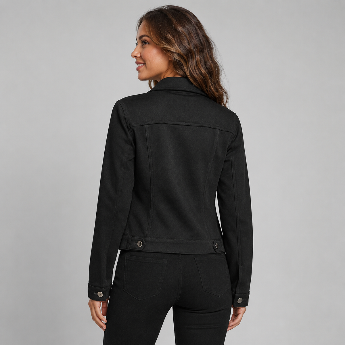Montarello Women's Suede-Look Trucker Jacket