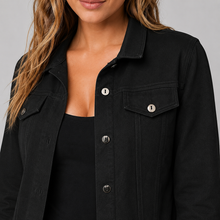 Montarello Women's Suede-Look Trucker Jacket