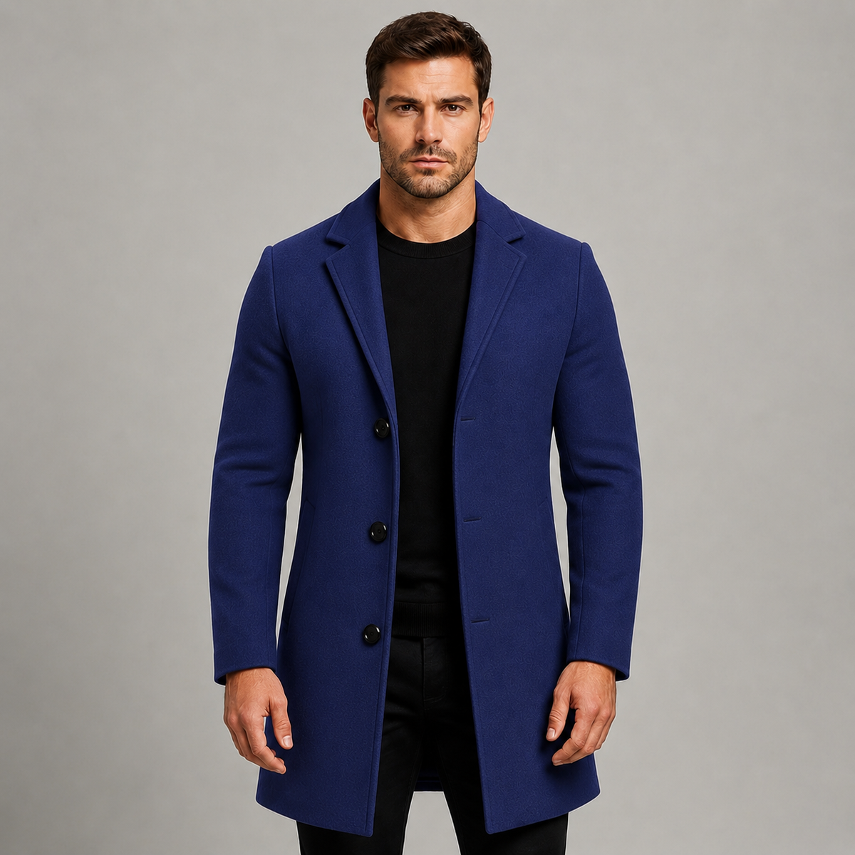 Montarello Men's Tailored Overcoat