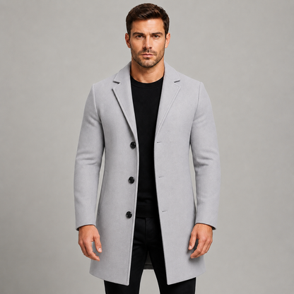Montarello Men's Tailored Overcoat