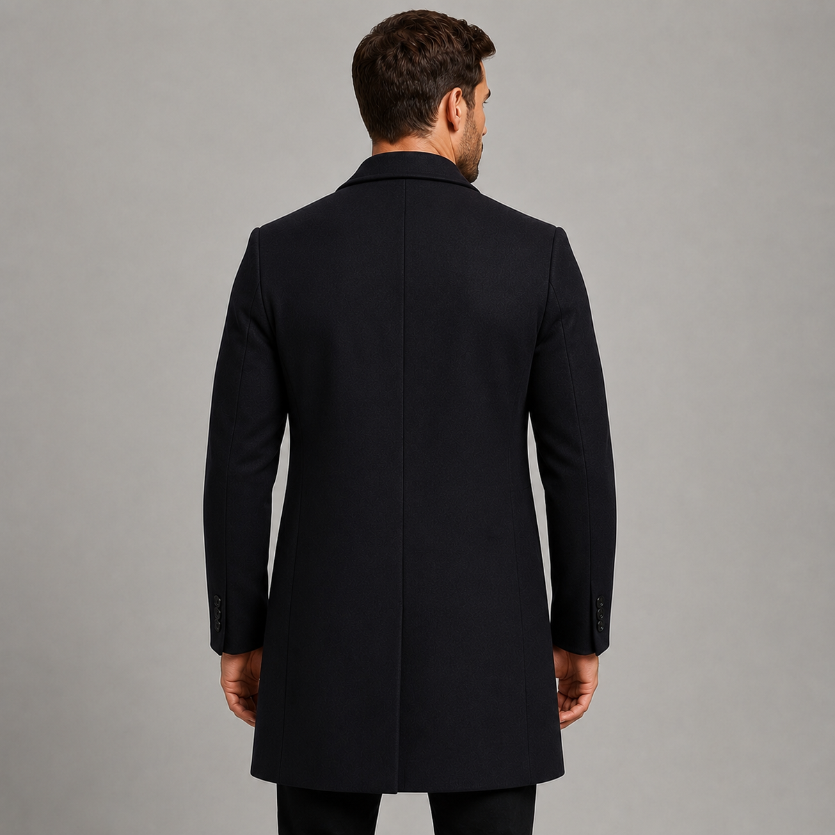 Montarello Men's Tailored Overcoat