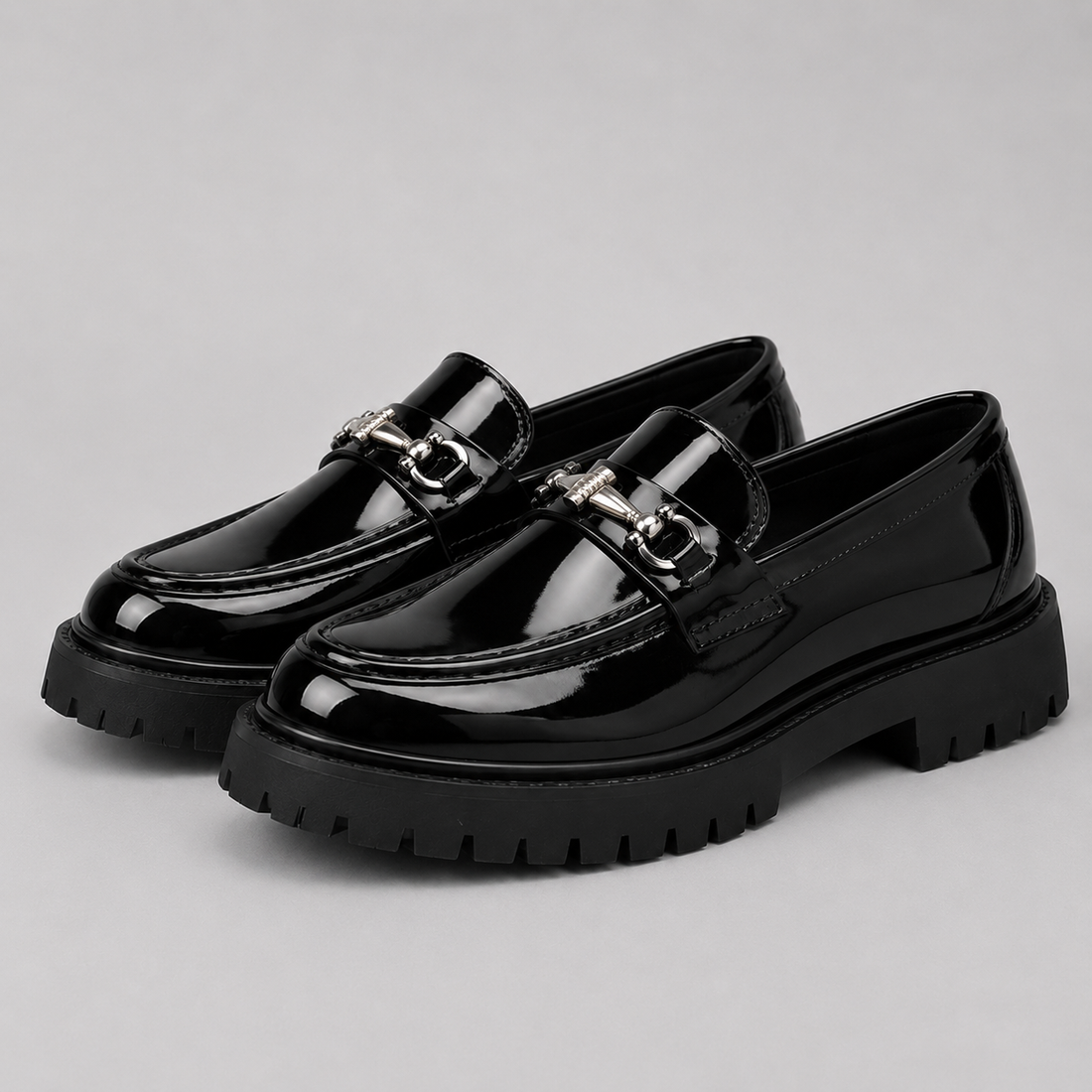 Montarello Men's Loafers Chunky Sole Slip On