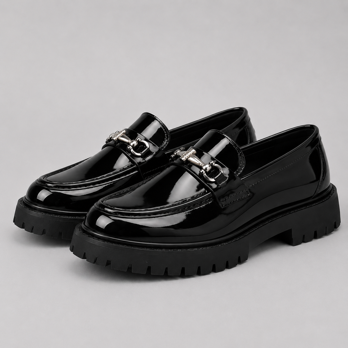 Montarello Men's Loafers Chunky Sole Slip On