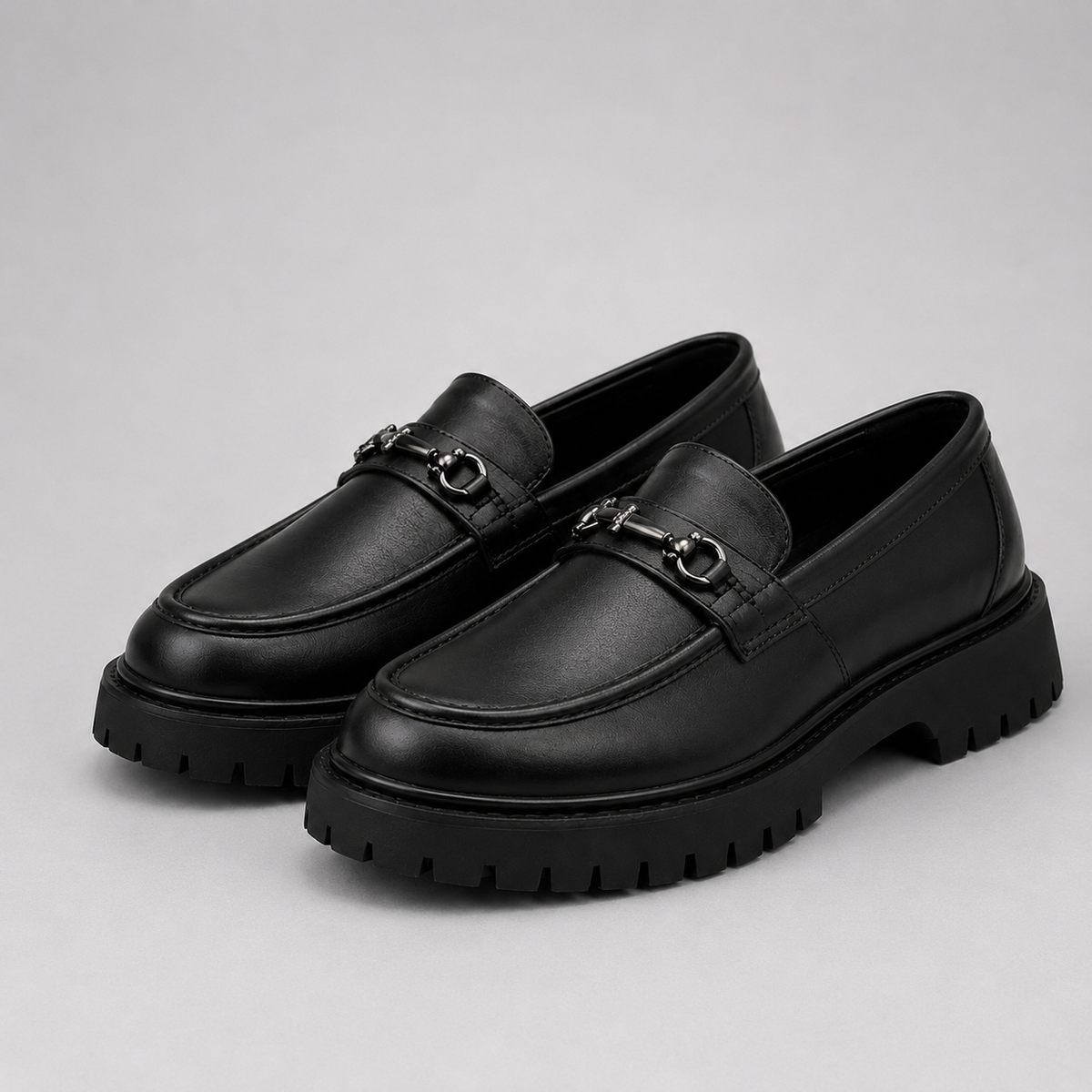 Montarello Men's Loafers Chunky Sole Slip On