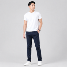 Montarello Men's Slim Fit Work Trousers with Straight Leg