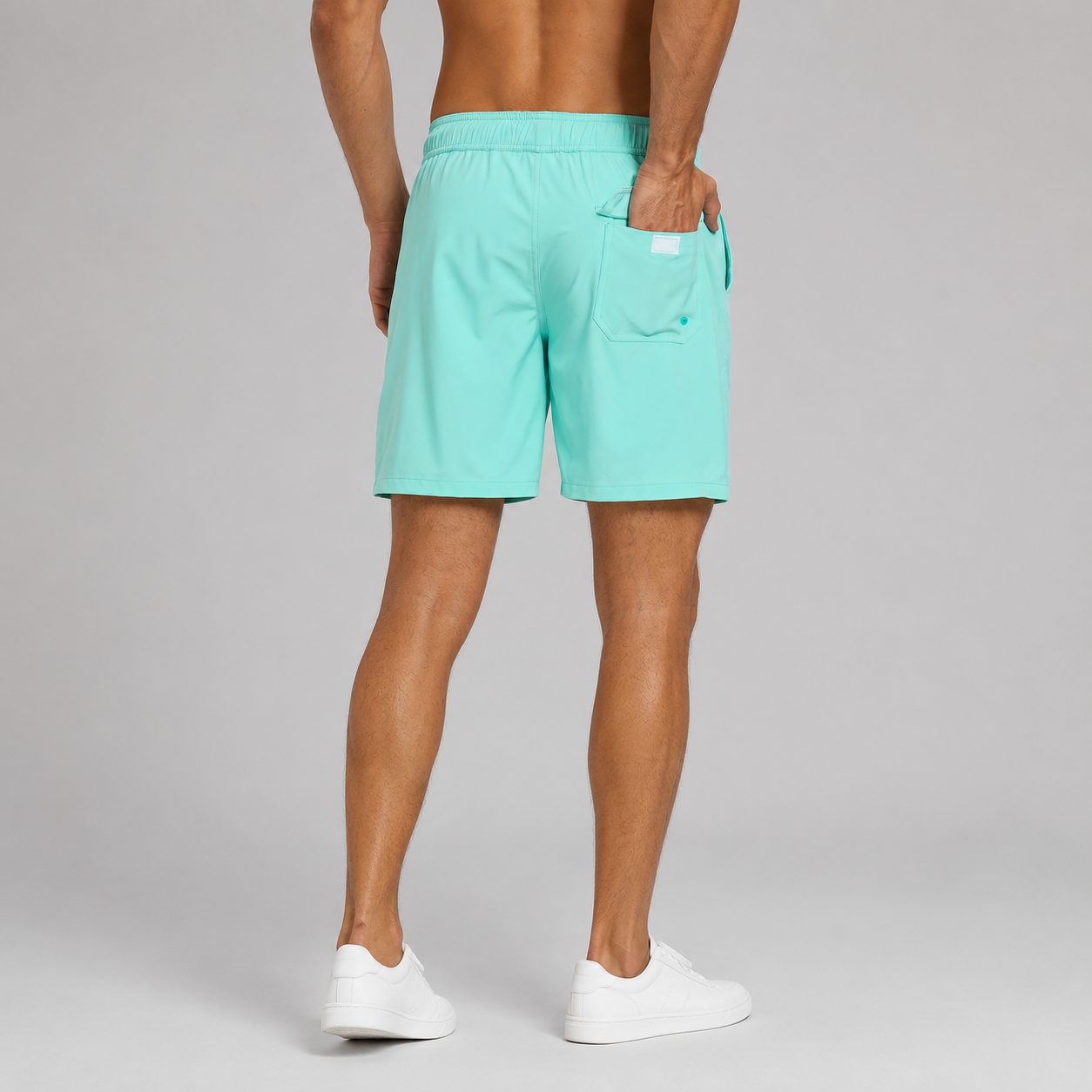 Montarello Men's Swim Shorts with Compression Liner and Pocket