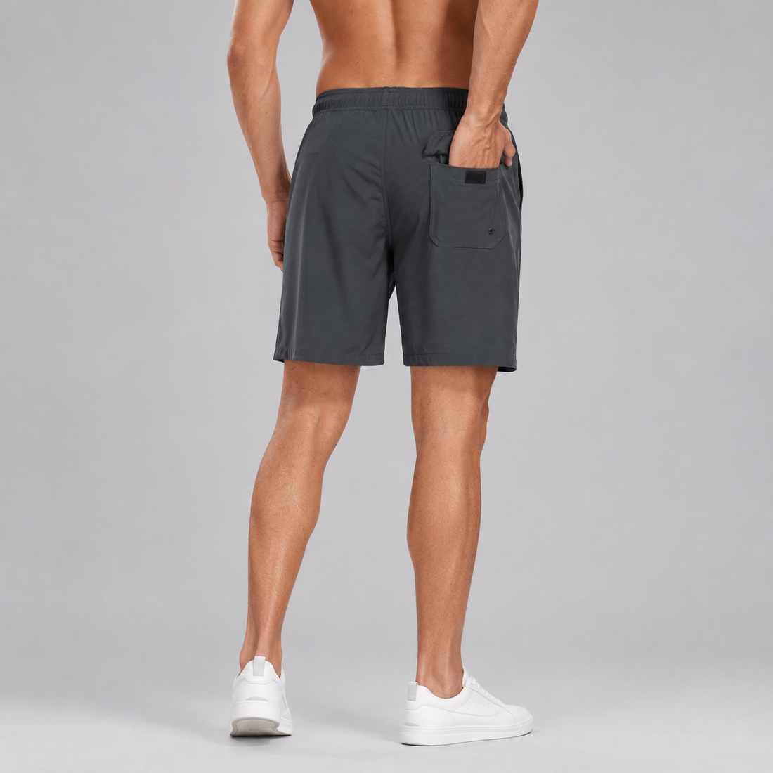 Montarello Men's Swim Shorts with Compression Liner and Pocket