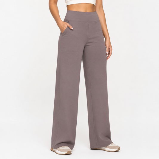 Montarello Women's High-Waist Stretch Comfort-Fit Trousers