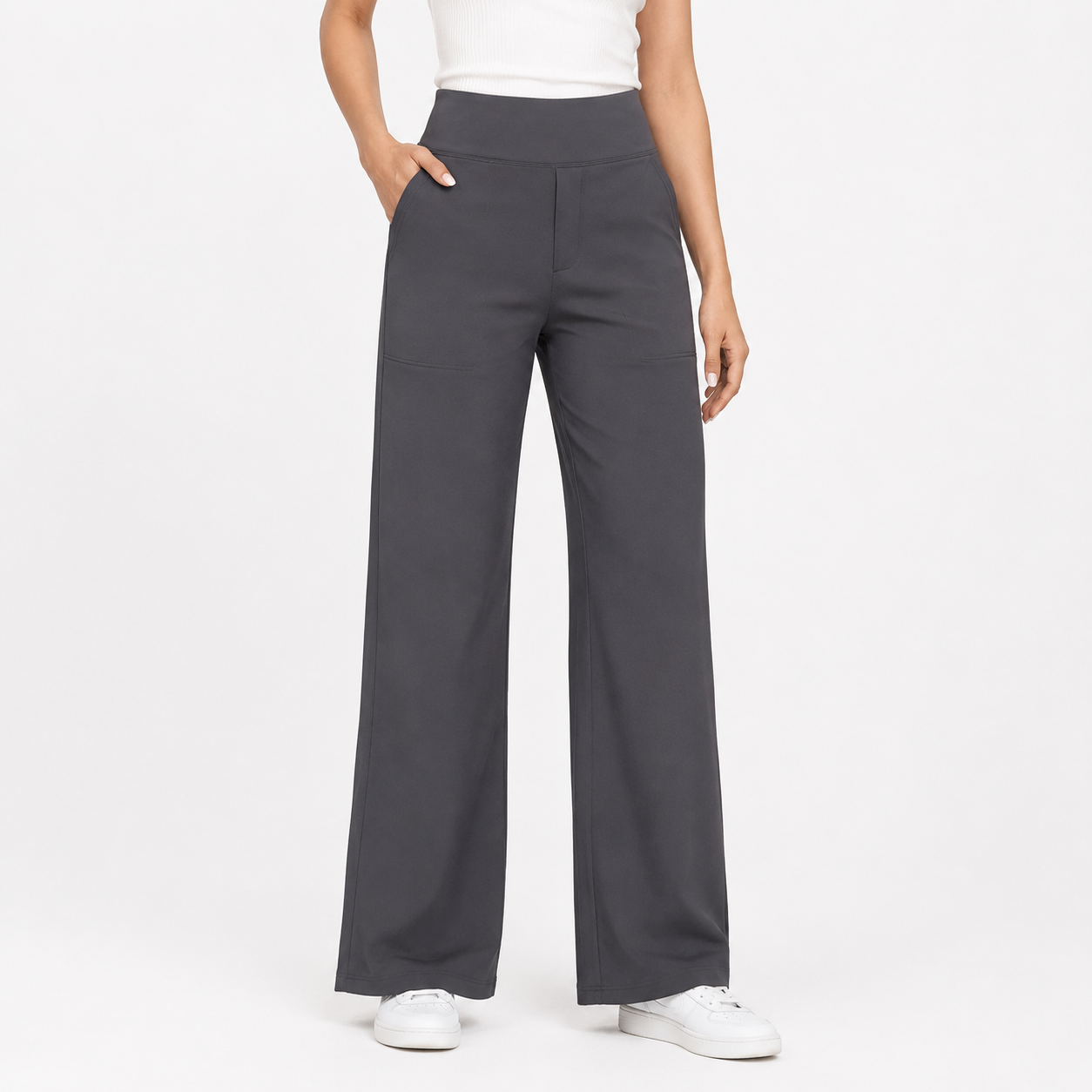 Montarello Women's High-Waist Stretch Comfort-Fit Trousers