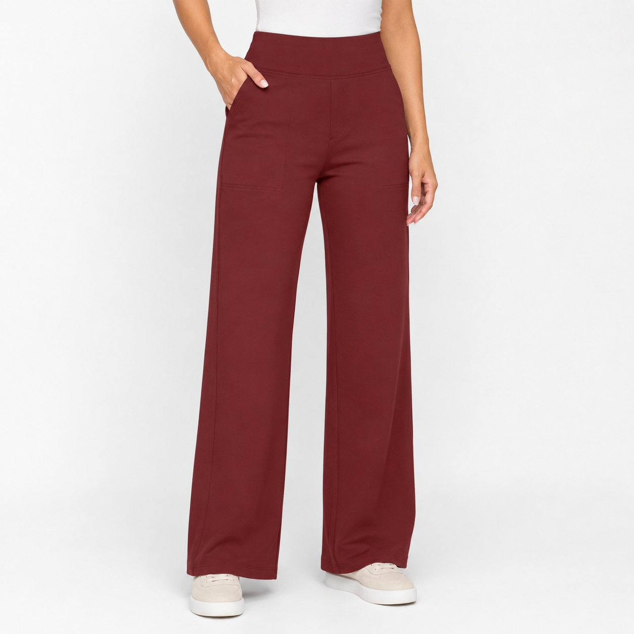Montarello Women's High-Waist Stretch Comfort-Fit Trousers