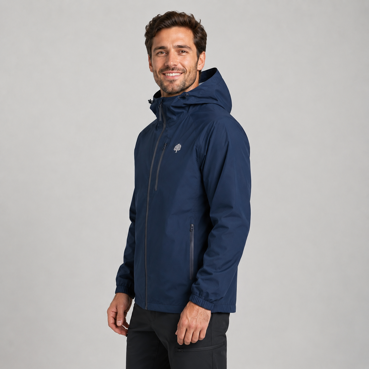 Montarello Unisex Rain Jacket Hooded Lightweight Shell
