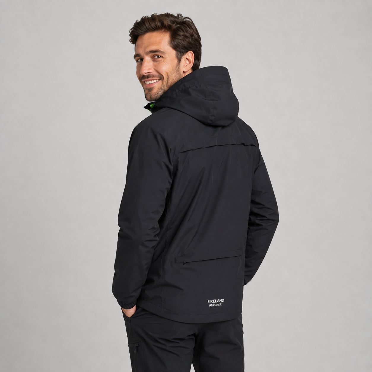 Montarello Unisex Rain Jacket Hooded Lightweight Shell