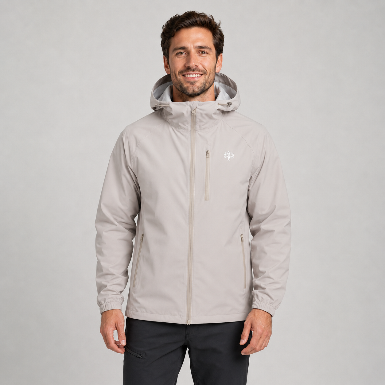 Montarello Unisex Rain Jacket Hooded Lightweight Shell