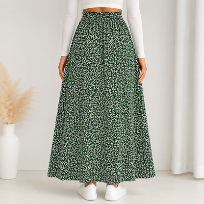Montarello Women's Ditsy Floral Print Summer Maxi Skirt