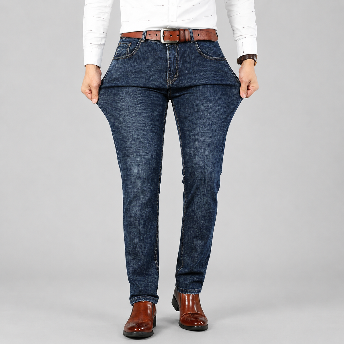 Montarello Men's Slim Fit Denim Jeans
