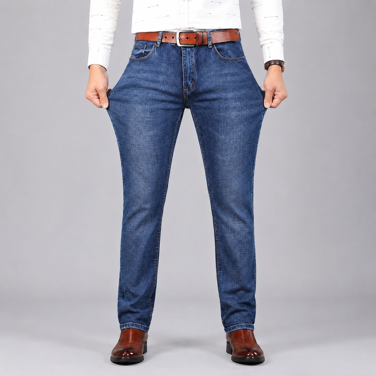 Montarello Men's Slim Fit Denim Jeans