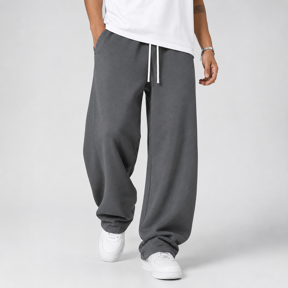 Montarello Men's Jogger Trousers with Drawstring Waist