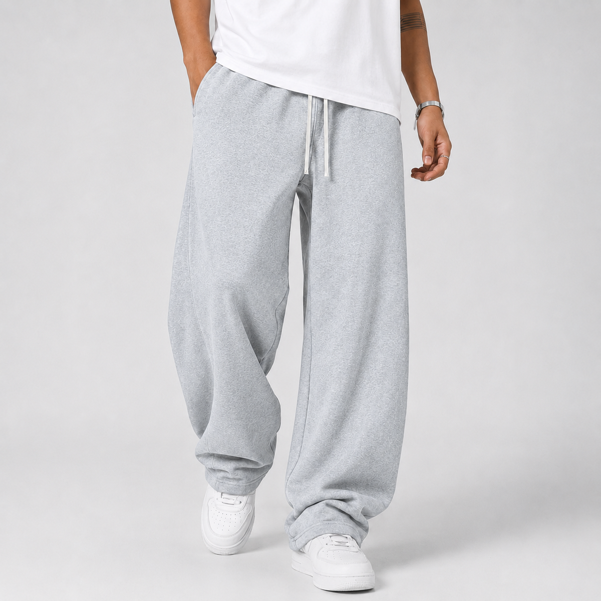 Montarello Men's Jogger Trousers with Drawstring Waist