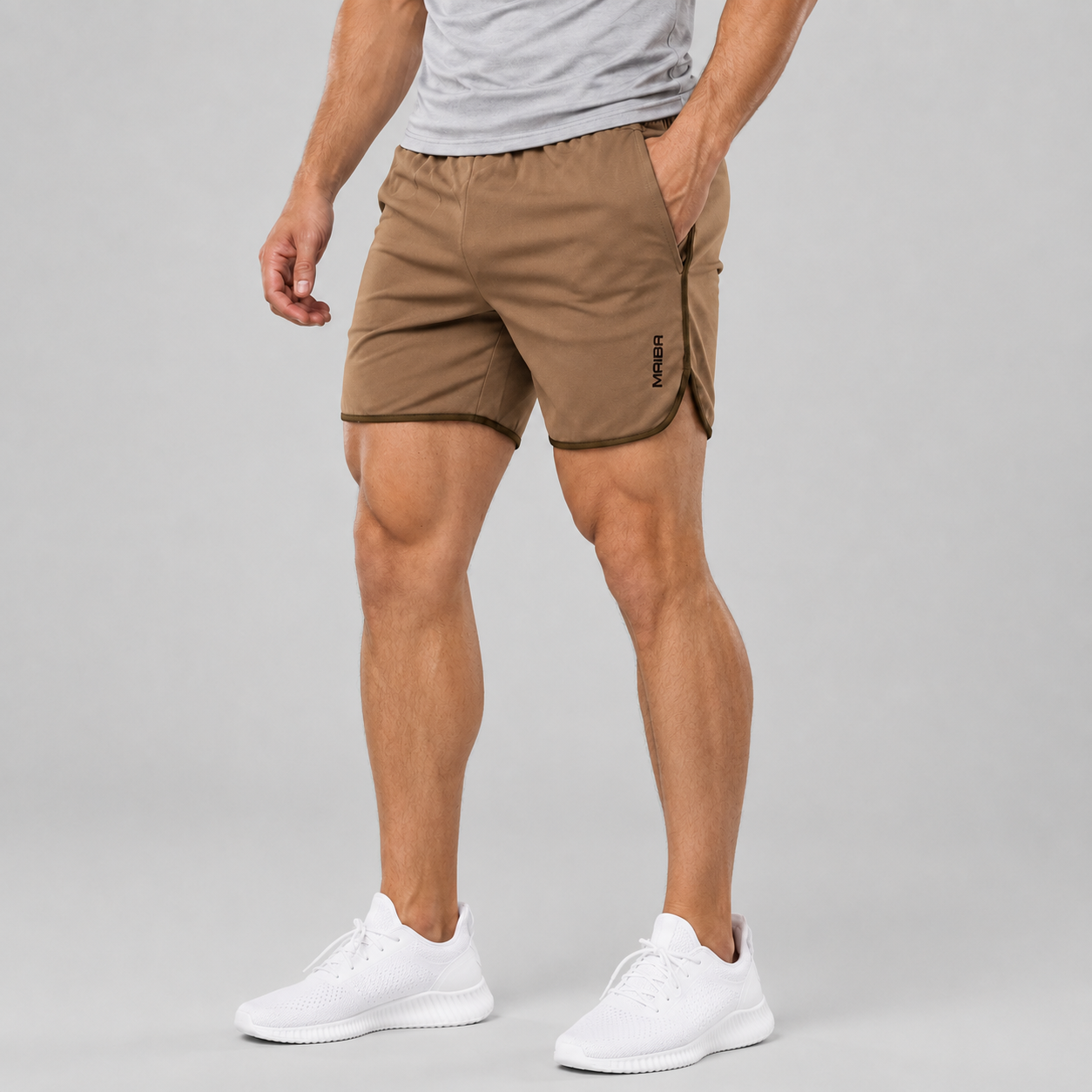 Montarello Men's Lightweight Athletic Gym Shorts with Pockets
