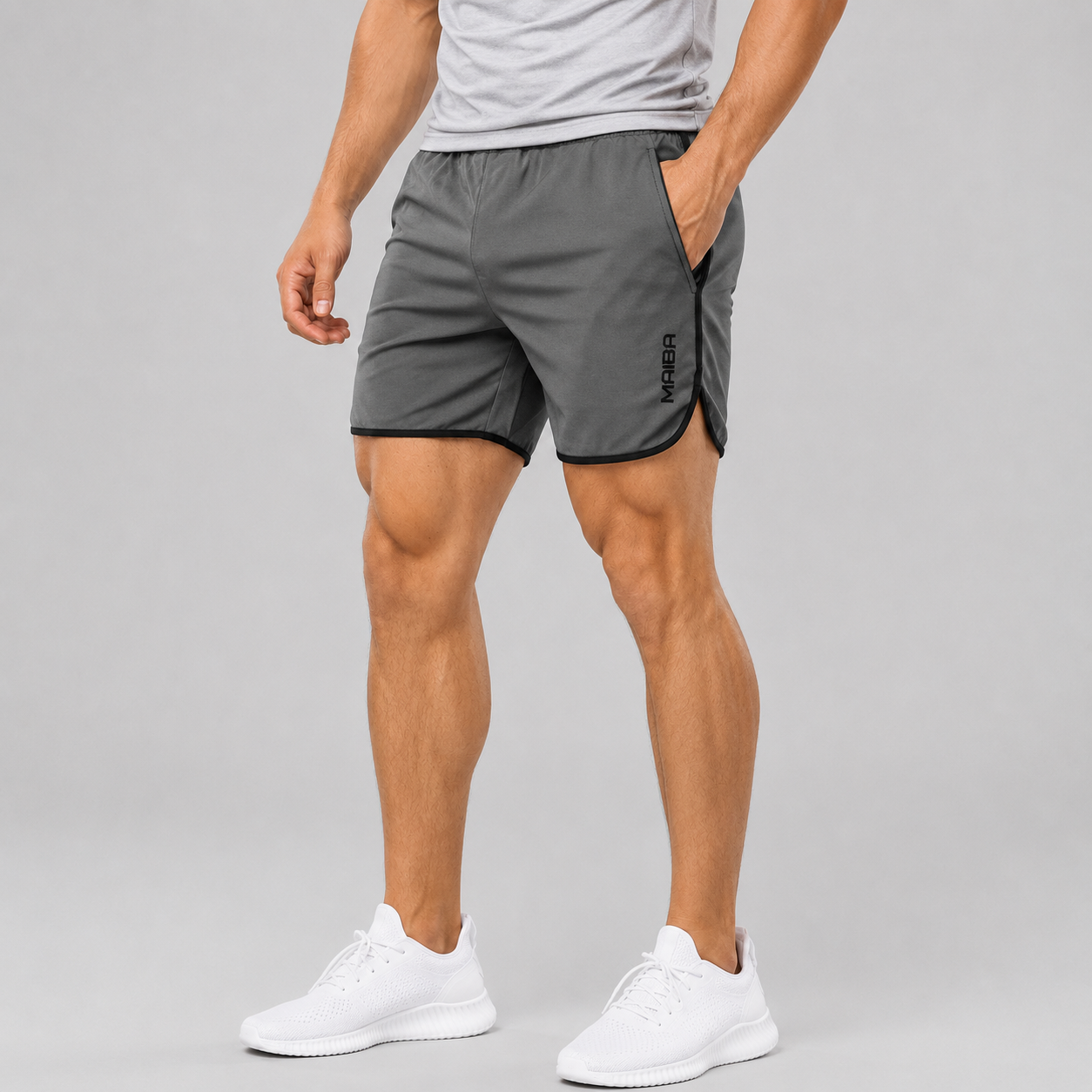 Montarello Men's Lightweight Athletic Gym Shorts with Pockets
