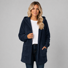 Montarello Women's Longline Fleece Cardigan with Hood