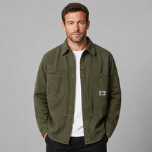 Montarello Men's Overshirt Utility Multi Pocket Cotton