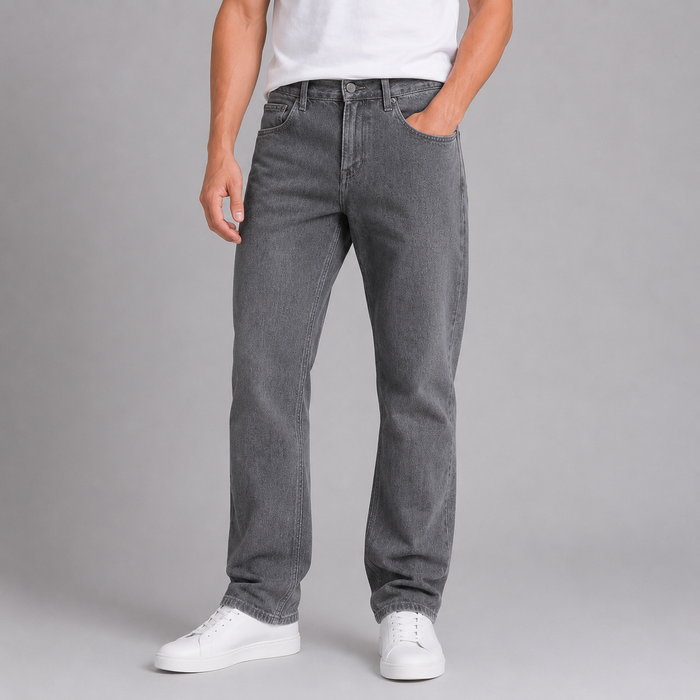 Montarello Men's Jeans Straight Leg Regular Fit Denim