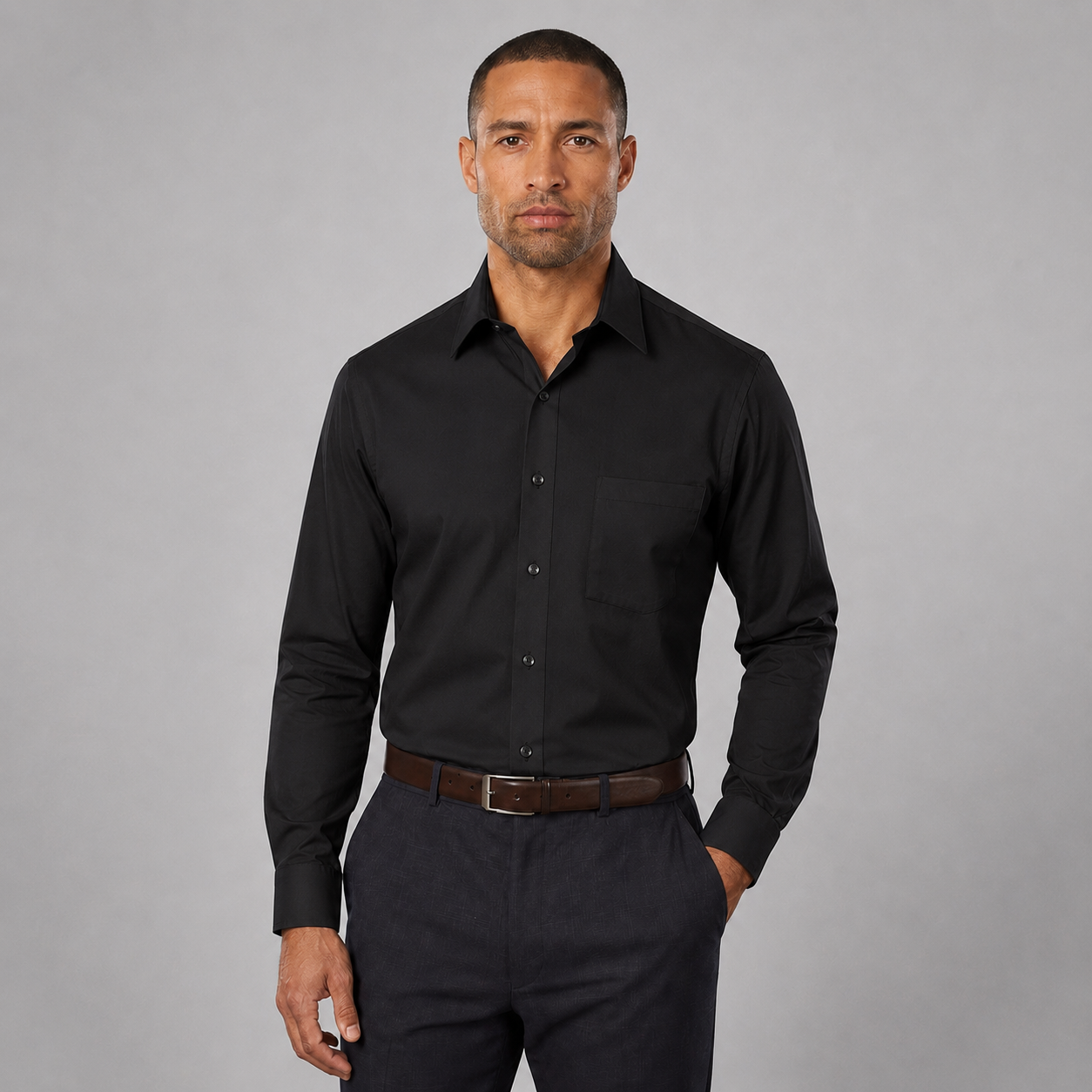 Montarello Men's Formal Shirt Long Sleeve
