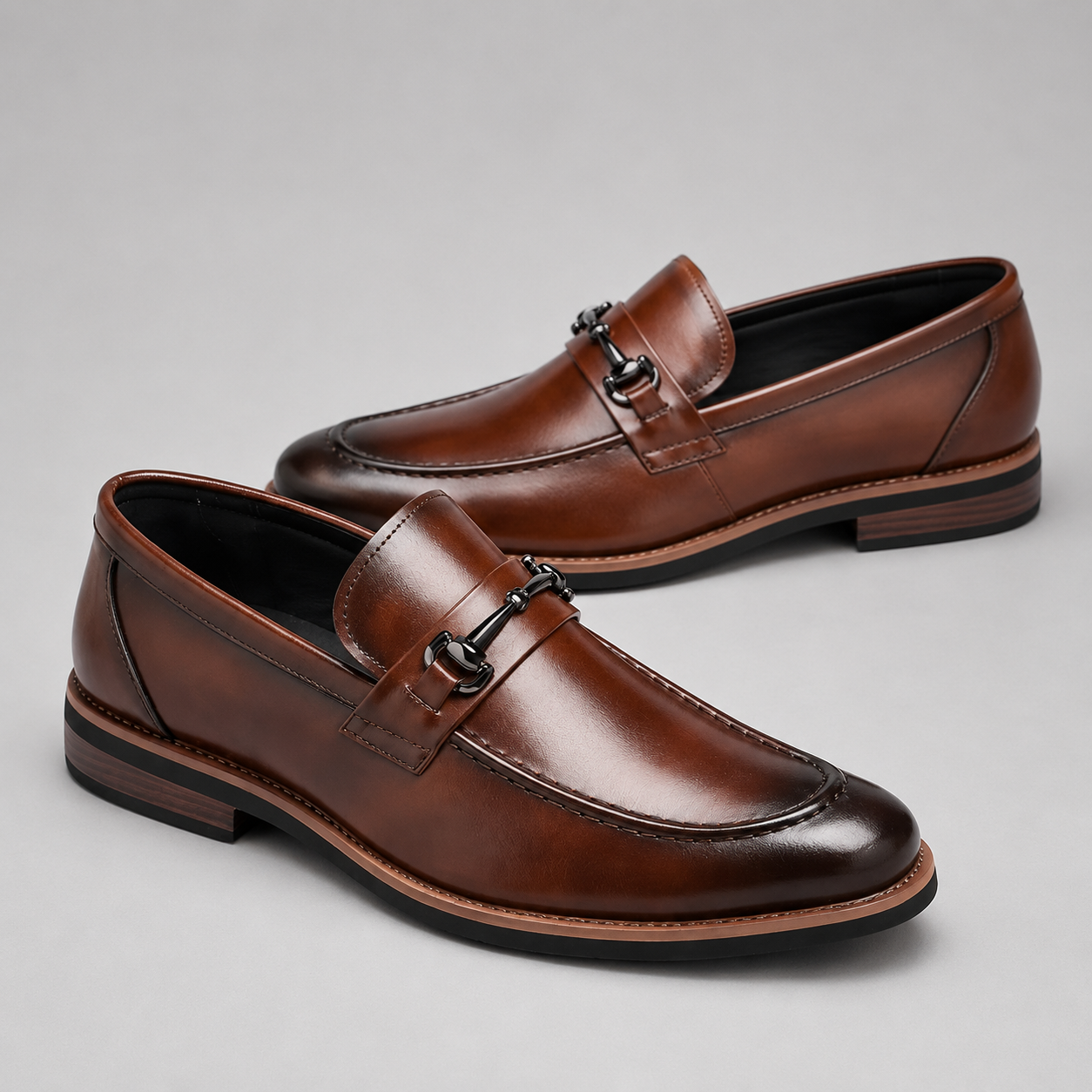 Montarello Men's Dress Loafers Slip On