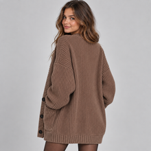 Montarello Women's Cardigan Oversized V-Neck Button Front