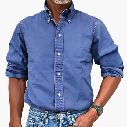 Montarello Vintage Wash Long Sleeve Shirt Men's